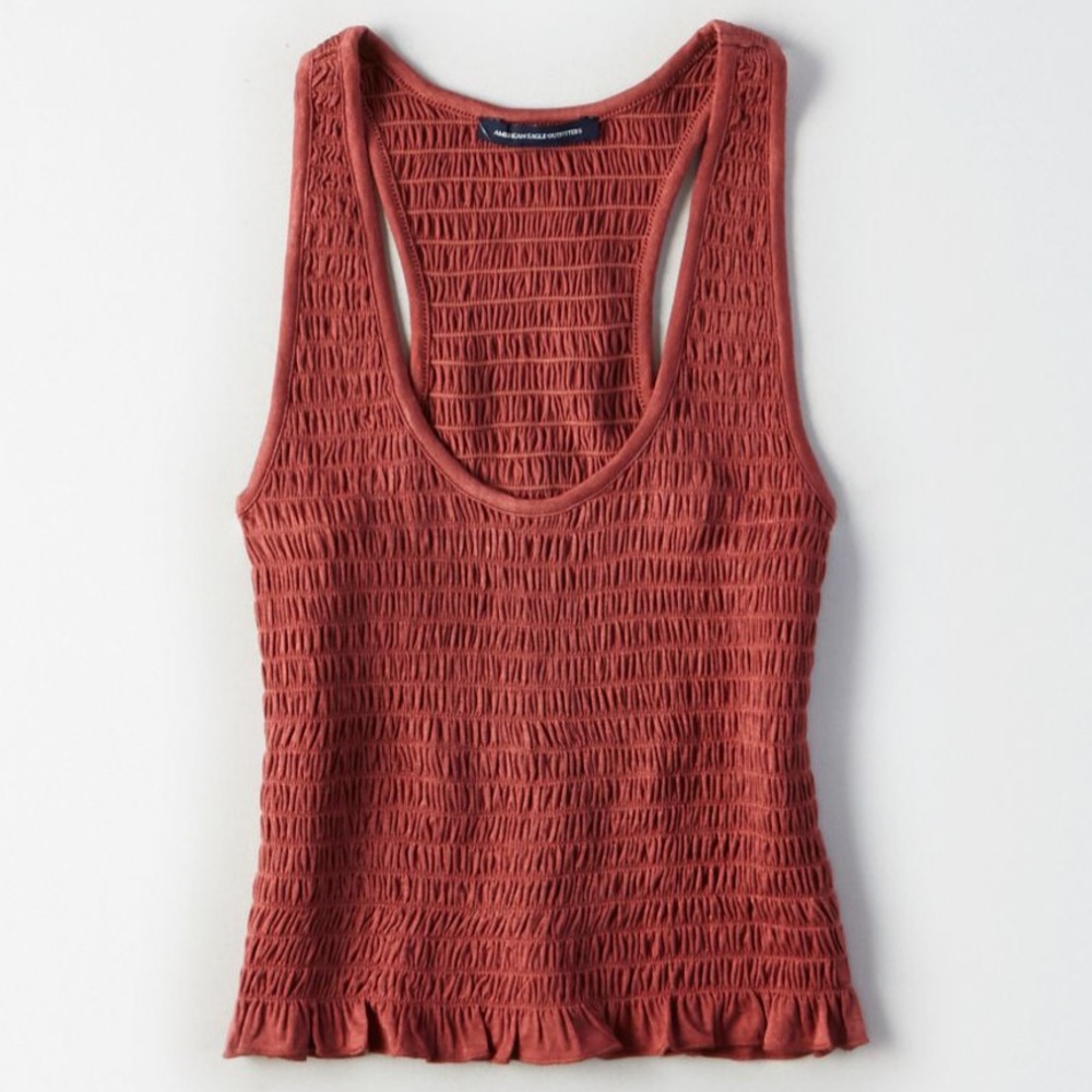 American Eagle Smocked Crop Tank - NWOT